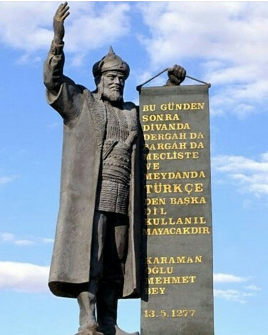 volkan_giritli's tweet photo. 📌13 Mayıs 1277, Bir Türkmen Beyi çıkıp haykırdı;
"Şimden gerü hiç kimesne kapuda ve dîvânda ve mecâlis ve seyrânda Türkî dilinden gayrı dil söylemeyeler..."
Peki Karamanoğlu Mehmet Bey bu fermanı durduk yere mi yayınlamıştı?
Okuyalım.👇👇👇👇
#bilgisel #tarih #TürkDilBayramı #TürkçeDilBayramı #Türkçe #13Mayıs1277