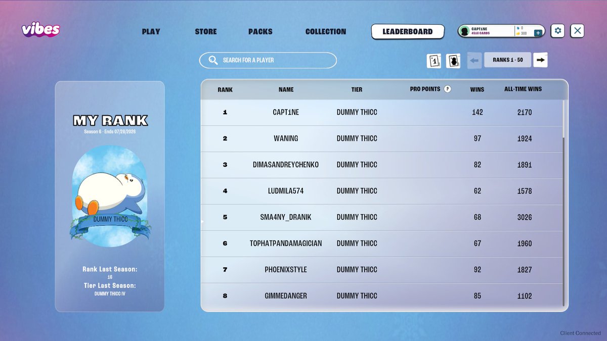 capt_jstn's tweet photo. Big thanks to @vibes_tcg 🙌

Just received my first $BIRB rewards from last season, and it feels great seeing the grind slowly pay off.

Reached Dummy Thicc early this season too, and now excited for Set 3 👀

If you’ve been thinking about trying the game, this is your sign 💜 https://t.co/DNmL1C6pso