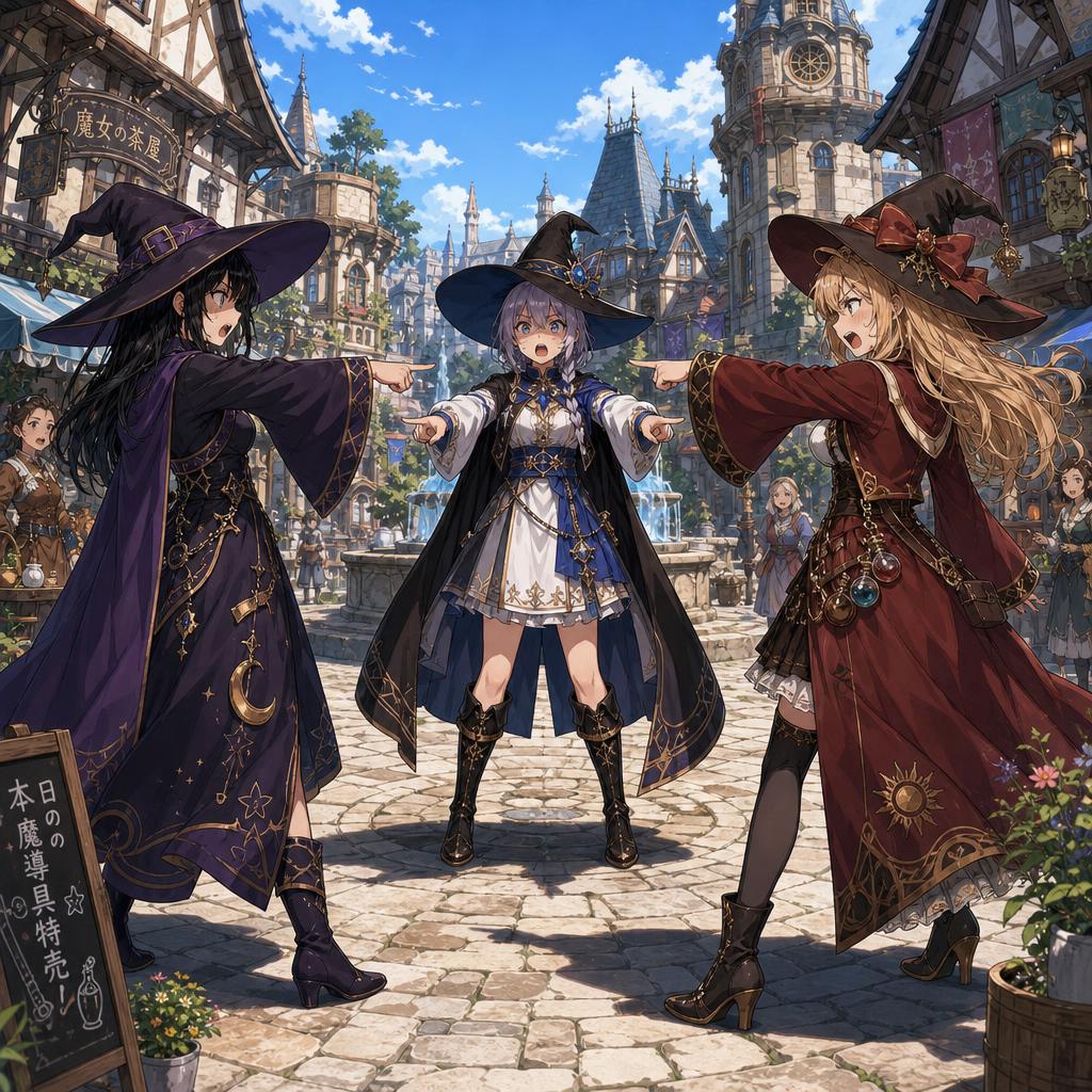 don56palmer's tweet photo. Which witch is which? #ai_image https://t.co/UYvlm9mrcx