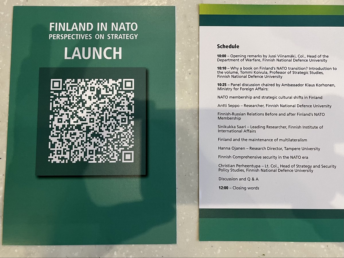 PutteKaj's tweet photo. Finland in Nato -book launch event
#mpkk.fi https://t.co/CbCv8rSBnN