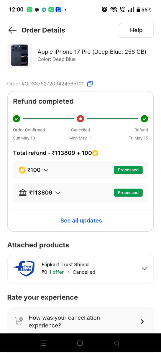 KunalWork's tweet photo. @flipkartsupport @Flipkart ordered iphone in sasa lele sale
My order got cancelled for no reason
Talked to executive they told me to wait for the resolution but no resolution as of now.
Complaint twice but no callback from your side https://t.co/EQVdbQjrHl
