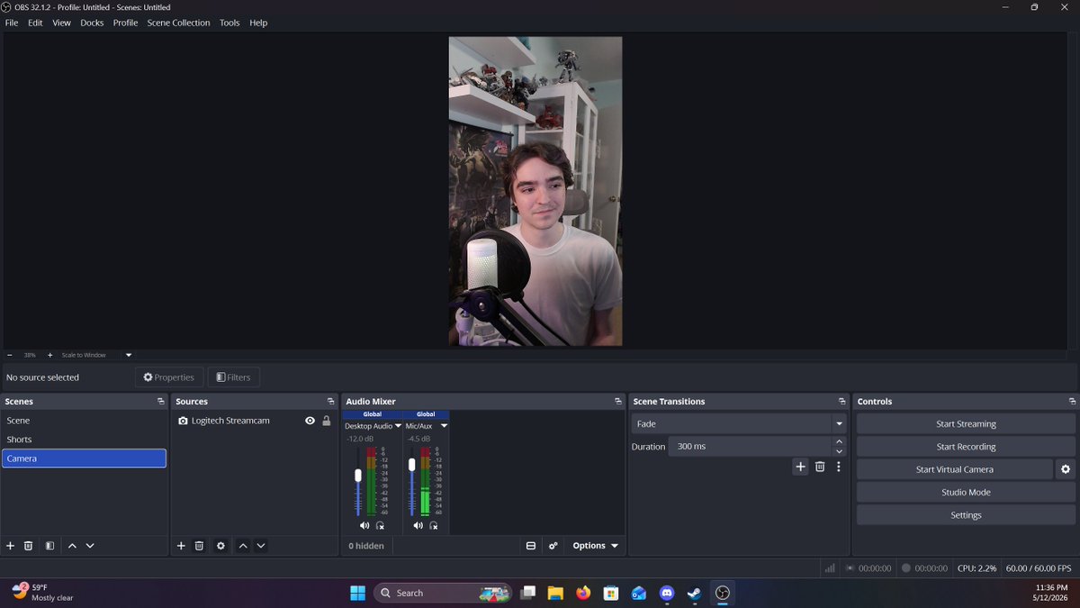 justkaybtw's tweet photo. Y'all ever record in OBS and glance at your camera capture and go "dang, I look good today"? https://t.co/jdxudelNLv