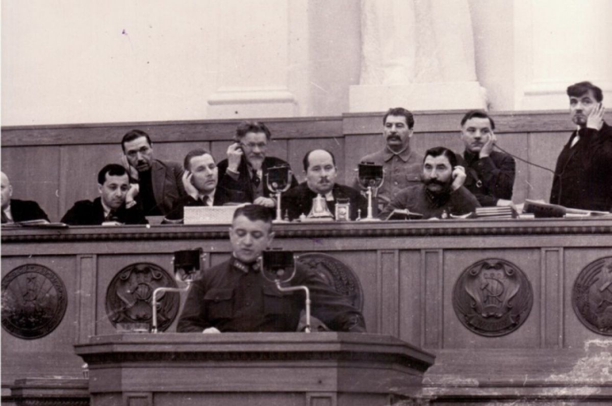 PicturesUssr's tweet photo. Mikhail Tukhachevsky's speech at the 7th All-Union Congress of Soviets. USSR, Moscow, January 30, 1935 https://t.co/Ch3KzdtUwR