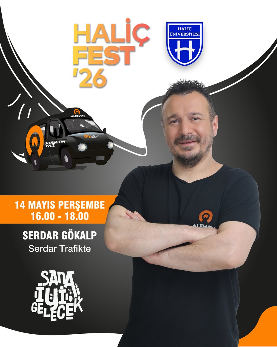 alemfmcom's tweet photo. 13-14-15 Mayıs tarihleri arasında Haliç Fest’te eğlenceye doyuyoruz! 

14 Mayıs’ta Serdar Gökalp ile Serdar Trafikte Haliç Üniversitesi’nden canlı yayında.

@halicedu https://t.co/JO7ulTGsHt