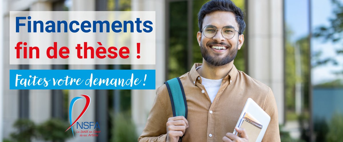 NSFAthero's tweet photo. 🎓 La Nouvelle Société Francophone d’Athérosclérose propose des financements de fin de thèse sous forme de CDD.

👉https://t.co/O3uklRwS8K https://t.co/v0aoUGv717