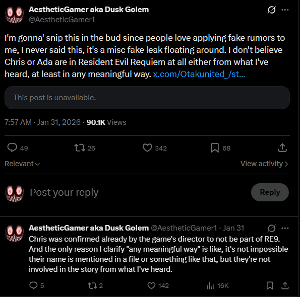 AestheticGamer aka Dusk Golem tweet media