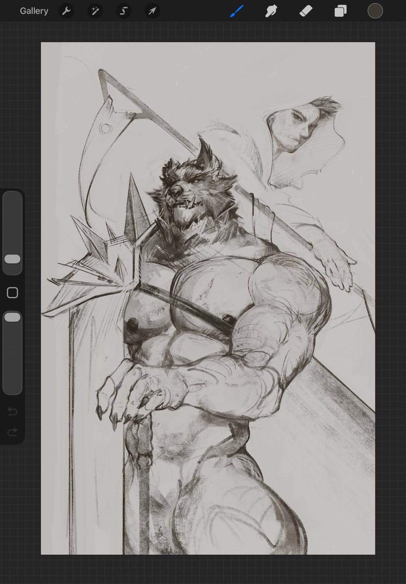 NakedWolf_art's tweet photo. Sketch https://t.co/pg4KsUNihQ