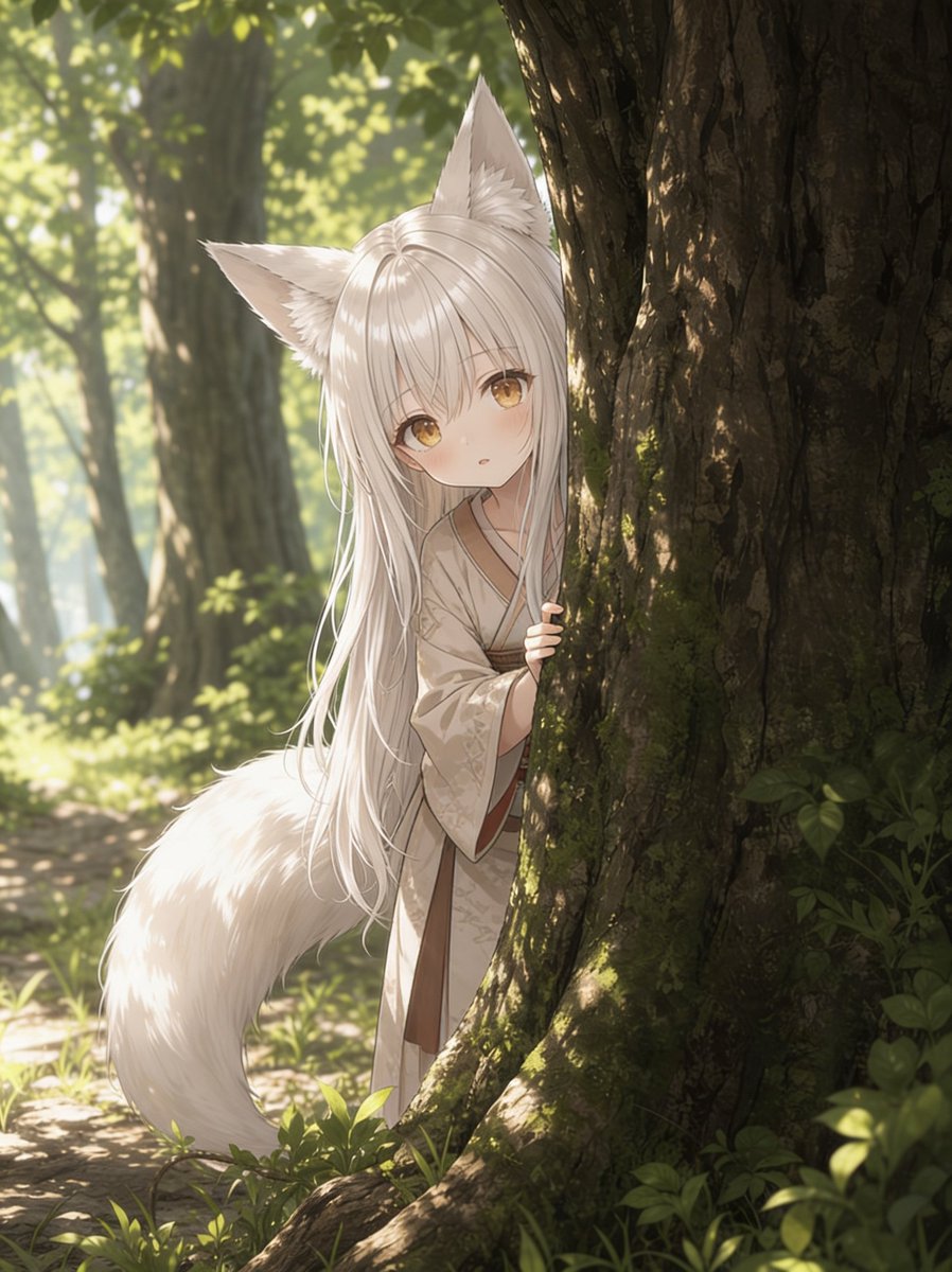 ゆき⭐︎ 着物きつねちゃんあつまれー ひょこっ♪