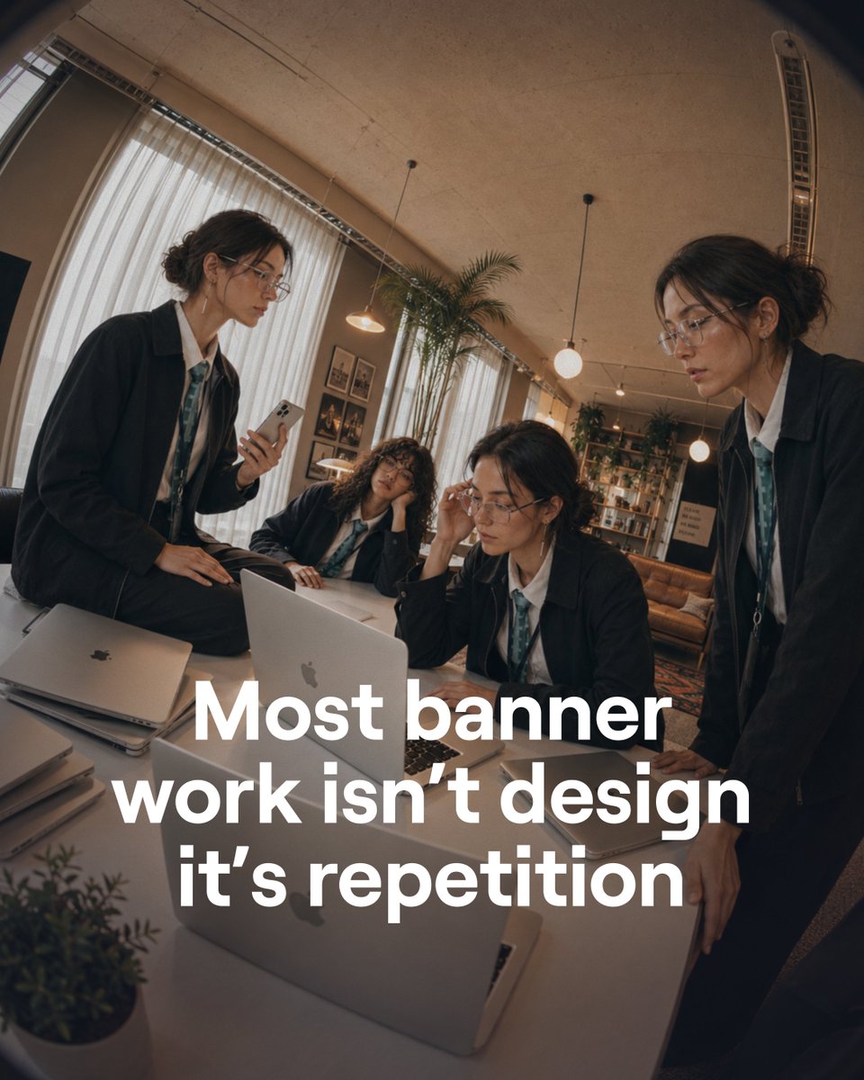 viewstapp's tweet photo. Most banner work isn’t difficult, it’s repetitive. Resizing formats, repeating edits, exporting the same campaign again and again. Try building one campaign in Viewst and see how different the workflow feels. https://t.co/wT0mdCn0IF
