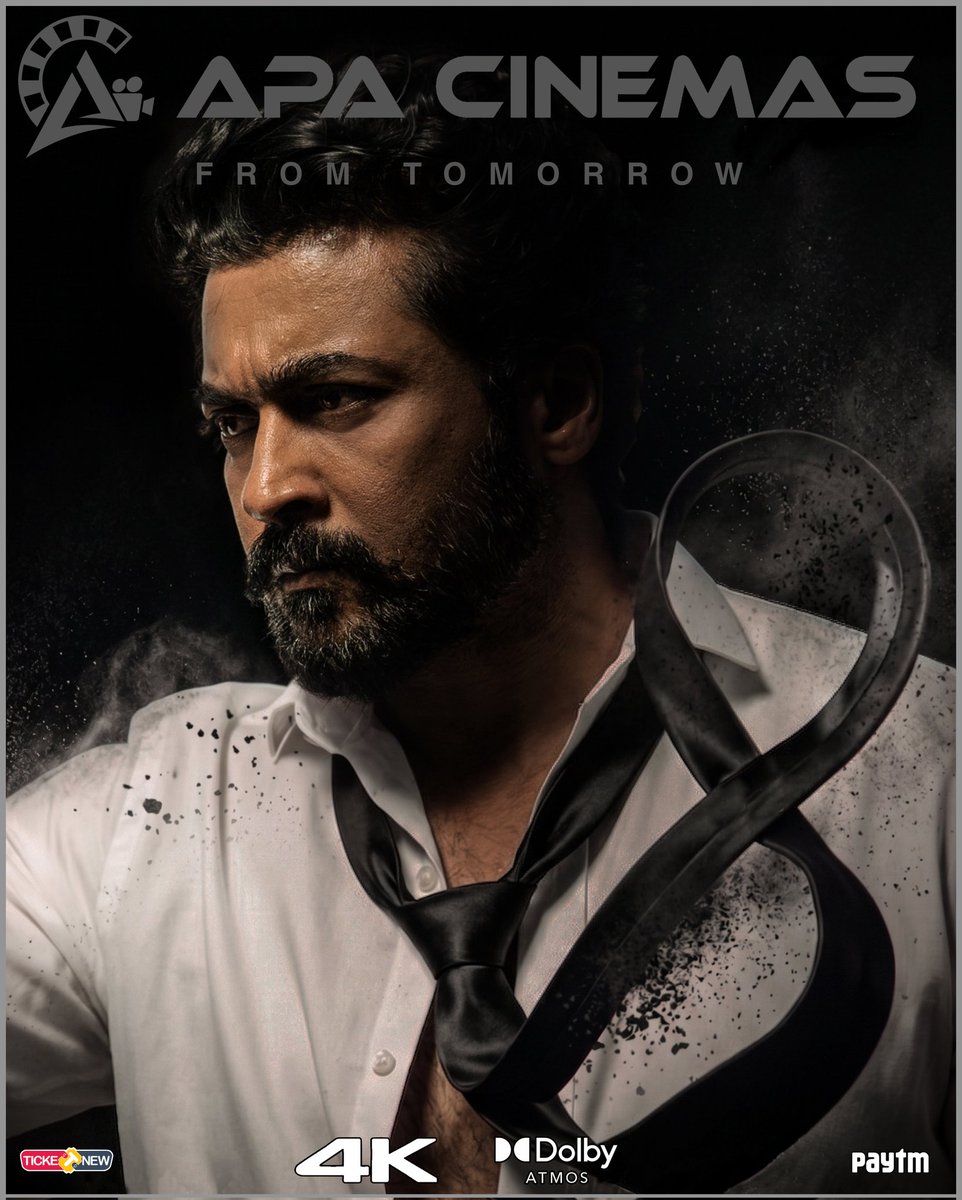 APA_Cinemas_KKD's tweet photo. #Karupuu from tomorrow at your #APACinemas #4K #Atmos #7way
@Suriya_offl @RJ_Balaji @siddhu_viva @DreamWarriorpic @SakthiFilmFctry https://t.co/Ni5aLbBK51