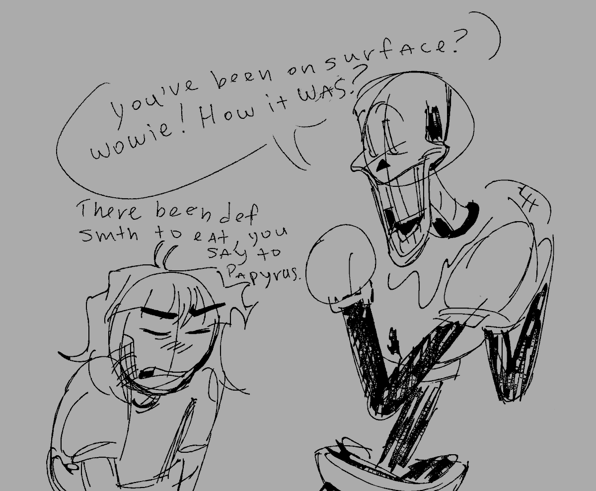 klunets's tweet photo. I don't plan anything special for the surface, but maybe Aliza and Frisk somehow connected...

#ask_re_horrortale https://t.co/VDqR89CV9m