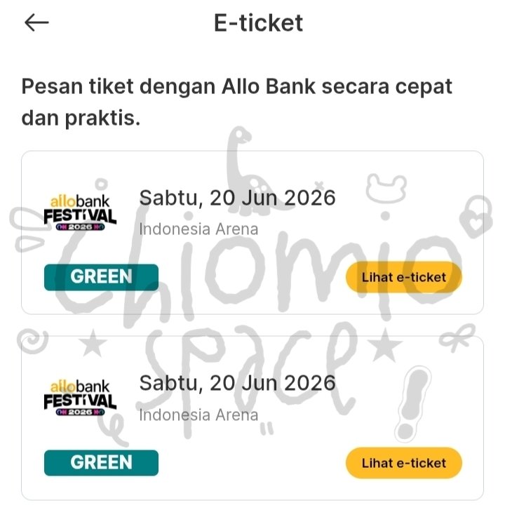chiomio space ★ jaswar jastip ticketing service tweet media