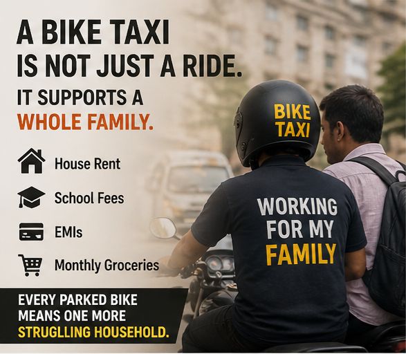 Rchandra143's tweet photo. #BikeTaxiBanNako https://t.co/dBSUdtjvSi