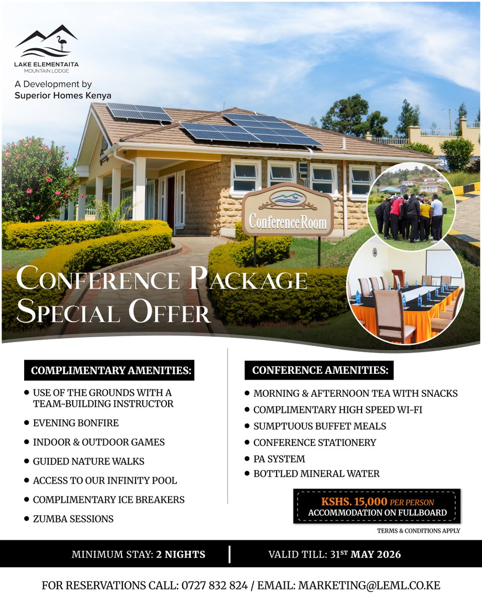 Lake Elementaita Mountain Lodge tweet media