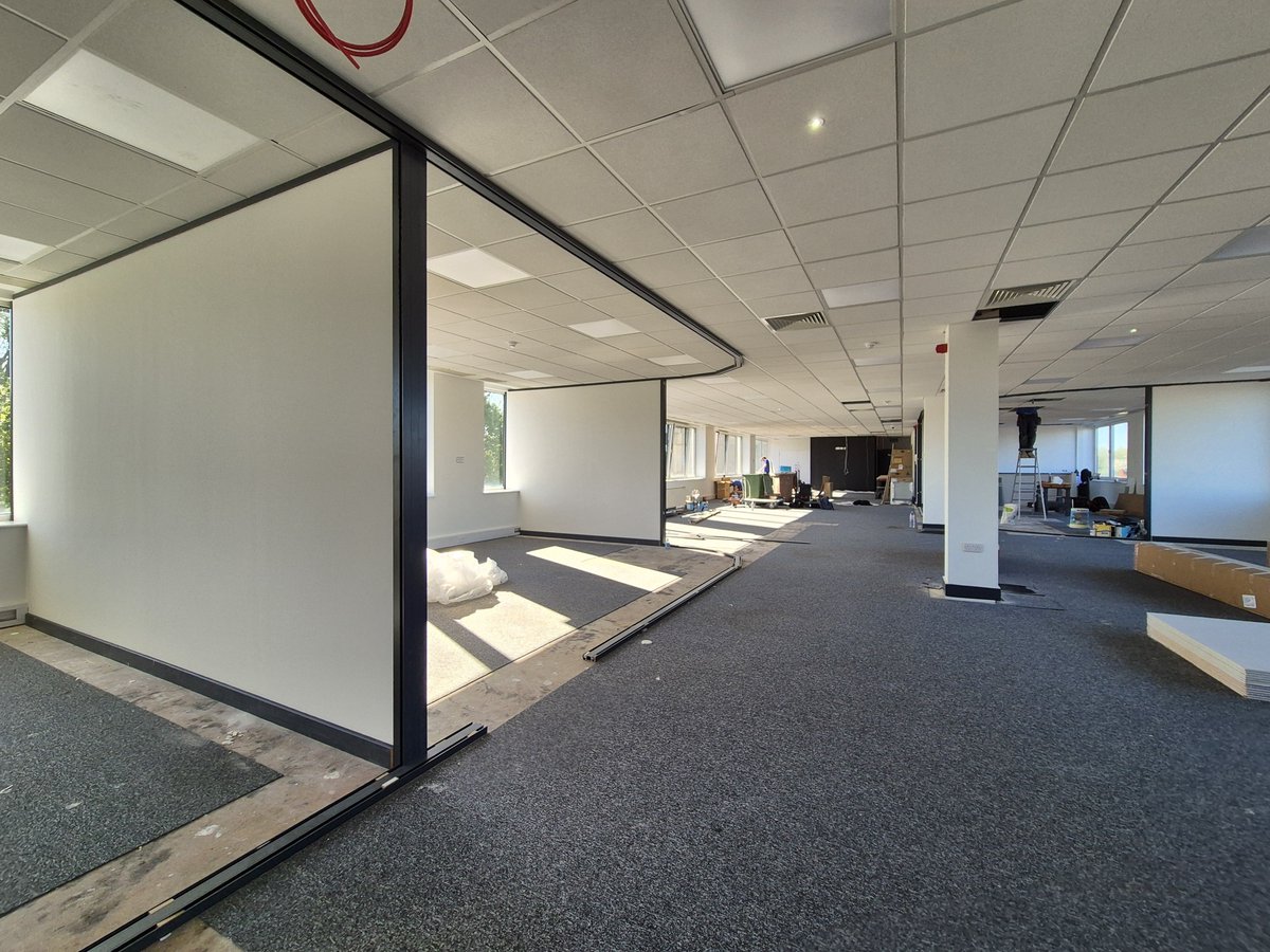 dsp_interiors's tweet photo. Progress at Pentagon House 🚧 
 
It’s great to see things starting to come together on site at the new UK Service HO.

More updates to follow! 
  
#officefitout #workspacedesign #fitoutproject #DSPInteriors #derbybusiness https://t.co/MLoJi4EWUt