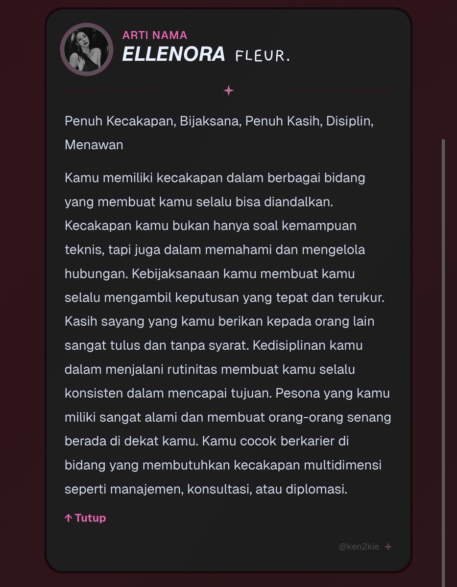 𝙀𝙇𝙇𝙀𝙉𝙊𝙍𝘼 FLEUR. tweet media