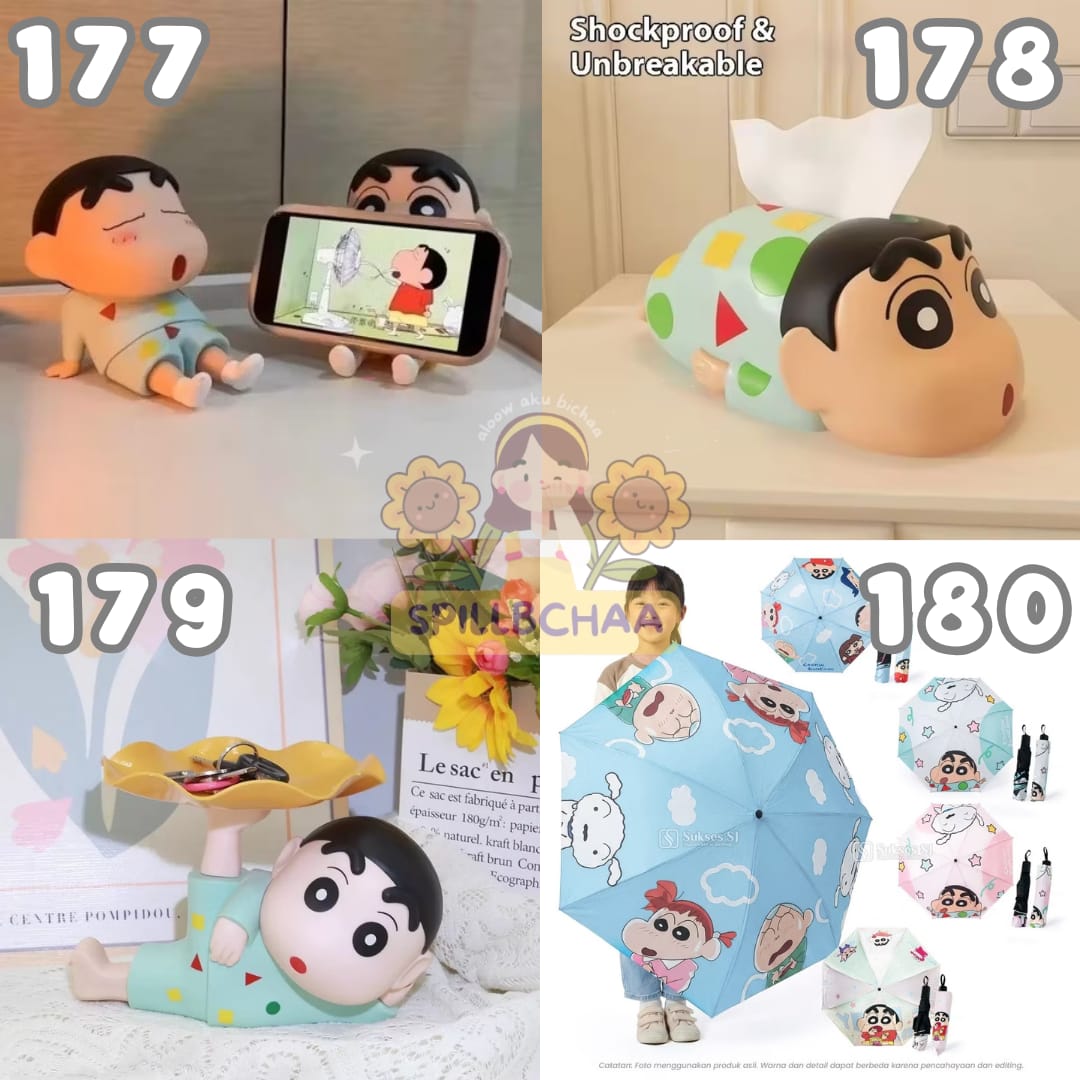 monmaapya's tweet photo. 🌻Barang Unik Sinchan Edition🌻 rekomendasi

SPLBCHA 177) PHONE STAND HOLDER TEGAKAN SHINCHAN

SPLBCHA 178) Kotak Tisu Karakter Shinchan

SPLBCHA 179) Shinchan tray penyimpanan + celengan Ornamen meja resin Ukuran 19.5cm

SPLBCHA 180) Payung Shinchan Lucu Kartun

klik link di bio https://t.co/7MnSQkmsY5
