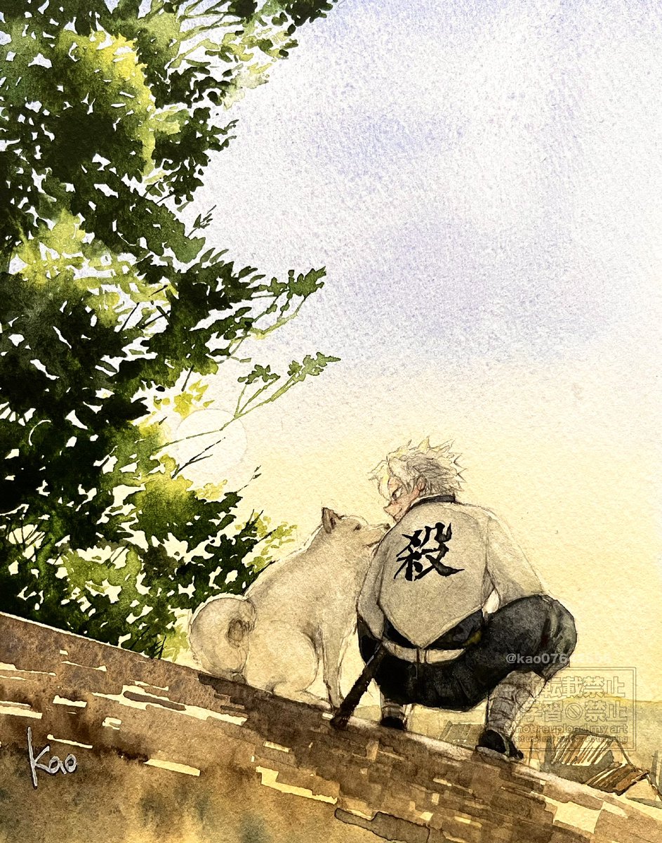 🍃　「今日は愛犬の日だってさァ」
🐕　「  ♡  」