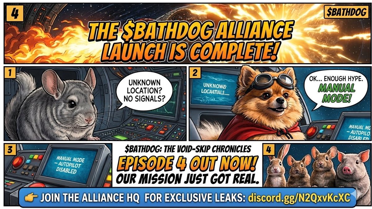 ingus365960's tweet photo. BATHDOG Episode 4: MANUAL MODE! ๐๐ฅ
โThe autopilot failed, we are in an unknown location, but Commander Bathdog is taking control! ๐ถ๐ฐ๏ธ
โThe mission just got REAL. Are you with the Alliance? ๐พโจ
โJoin the HQ for the next leak:
๐ https://t.co/5YpS6pBIZa
โ#Solana #Bathdog https://t.co/d9h8uJyGen