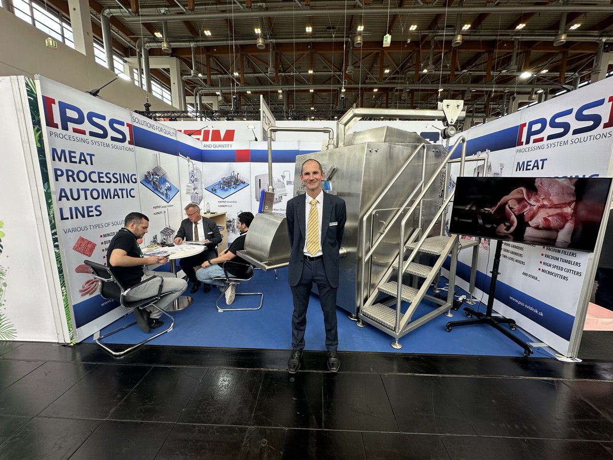 PSvidnik's tweet photo. The energy in Nuremberg is incredible, and PSS SVIDNÍK, a.s. is officially ready to welcome you!

📍 Where to find us:

    Hall: 4A

    Stand: 440

    Event: Interzoo, Nuremberg

#PSSsvidnik #Interzoo2026 #PetFoodProcessing #EngineeringExcellence #FoodMachinery https://t.co/K1piEak9jP