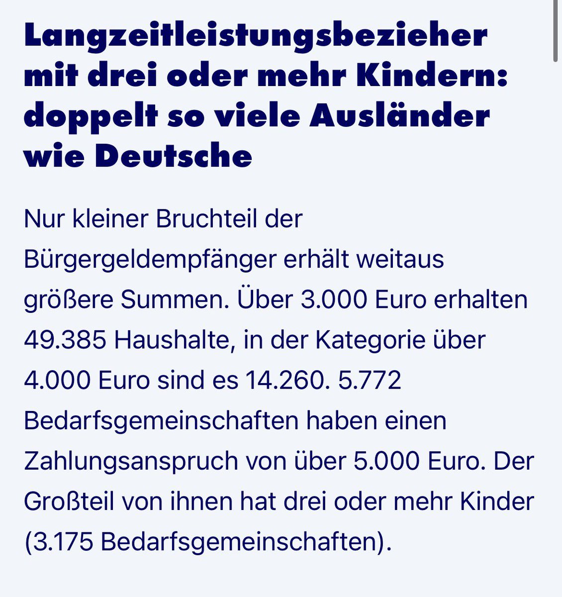BeaBovary's tweet photo. Zahlen aus 2023: 5.772 Haushalte erhalten mehr als 5.000 Euro Bürgergeld https://t.co/Pa4LemcNhg