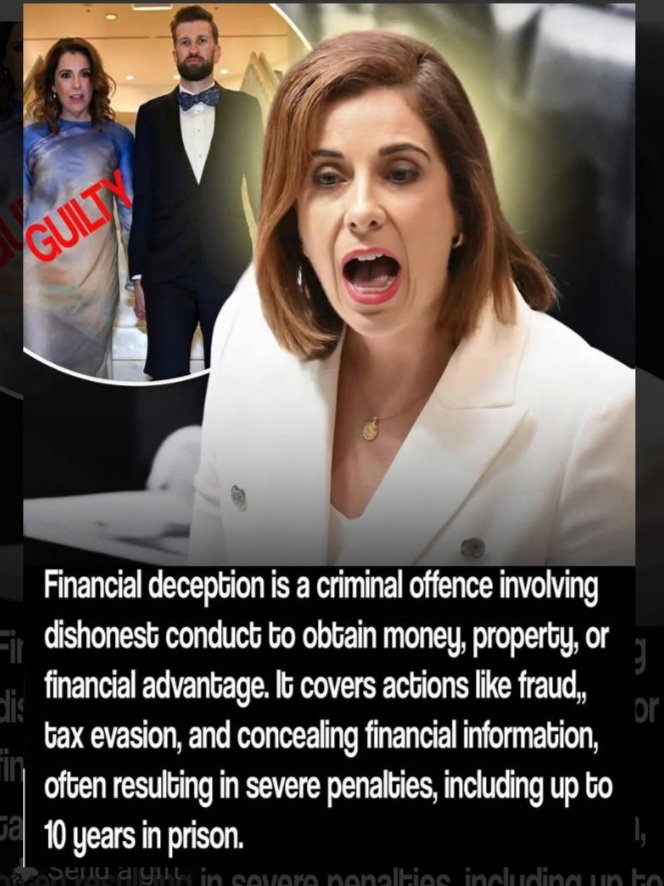 JimThom90458694's tweet photo. It's called FINANCIAL DECEPTION and simply paying the stolen funds back when you're caught doesn't make it ok !!!
This offence should see INSTANT DISMISSAL and any parliamentary entitlements should also be unavailable due to the crime.
Criminal charges should also be laid, and NO LENIECY given regardless of who you are.