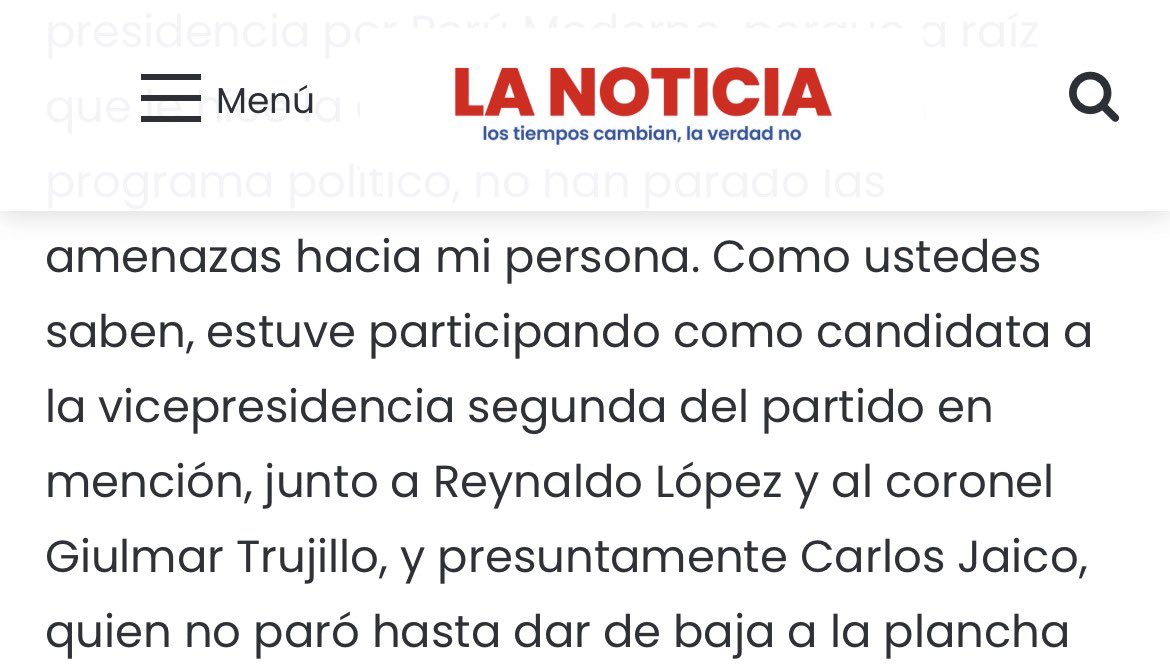 SolidariosABC's tweet photo. La emblemática Resolución de la Subprefectura de Lima 🇵🇪marca un precedente en la política. Carlos Jaico candidato presidencial acosó y hostigó a Zully Pinchi ex candidata a la vicepresidencia y al senado nacional #6 en Perú Moderno. No se detuvo hasta sacarla de las elecciones. https://t.co/L7JmiH8UmJ