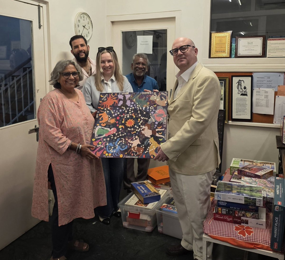 MaltaInIndia's tweet photo. On 12May2026, on the occasion of IDAHOT2026, High Commissioner of Malta to India H.E. Reuben Gauci &amp; his spouse Dr Olga Gauci had the pleasure to deliver  books &amp; toys to The Naz Foundation Trust, an LGBTQI A+ Centre which takes care of HIV effected children &amp; Queer Communities. https://t.co/IrxPDSSXIk