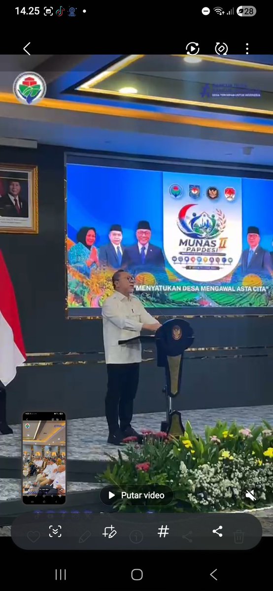 AdiMusmul's tweet photo. Munas II PAPDESI memperkuat persatuan desa mewujudkan pembangunan maju, mandiri, dan berkelanjutan. “Menyatukan Desa Mengawal Asta Cita. "
@YandriSusanto
@ARizaPatria
@KemensetnegRI
#KementerianDesaPDT
#BPSDMKementerianDesaPDT
#PAPDESIMengawalAstaCita
#TPPMengawalAstaCita https://t.co/crbub77pg2