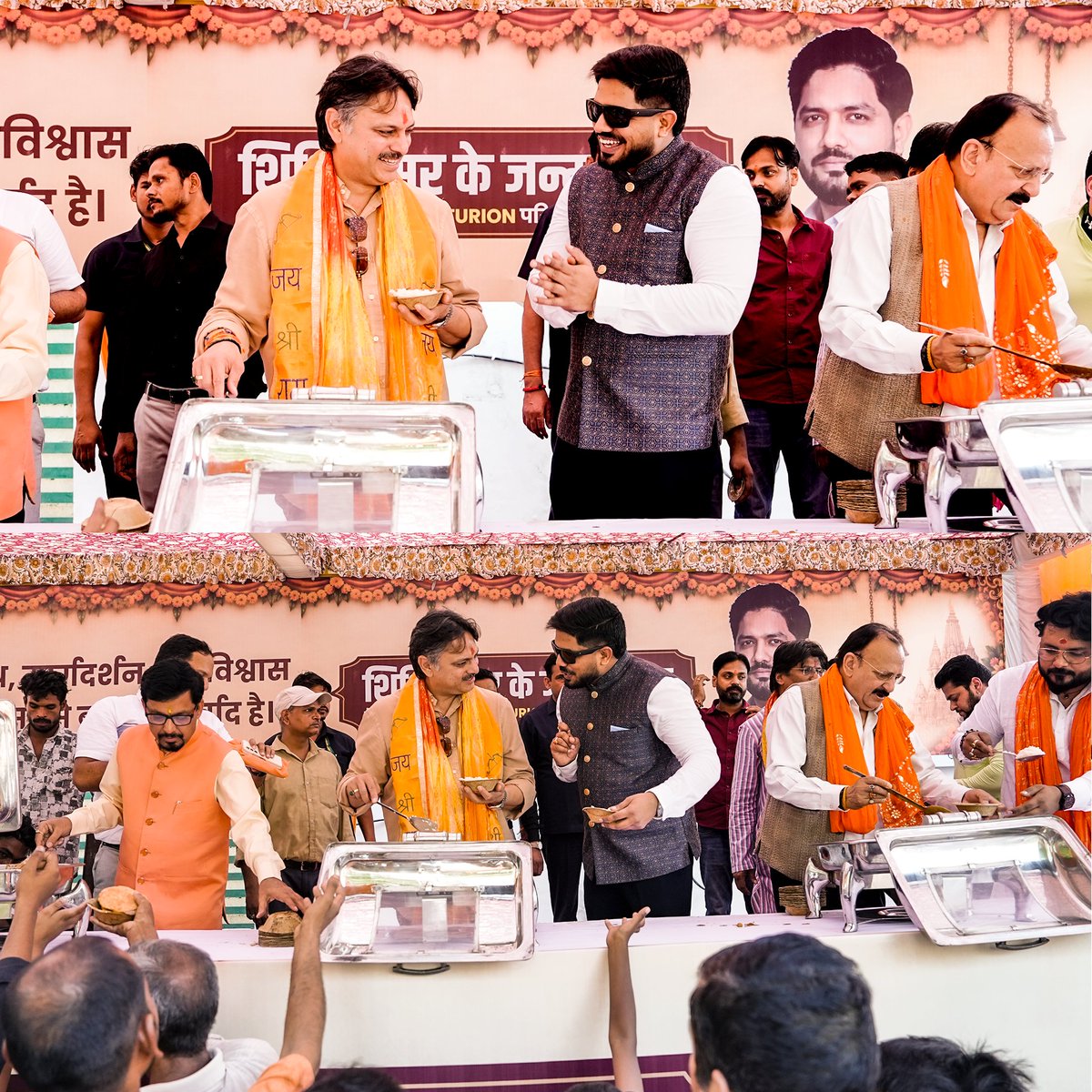 centurionaca's tweet photo. Honouring Leadership Through Devotion &amp; Service! 🇮🇳✨
In a grand double-city celebration of our CMD Director Shishir Dixit Sir’s birthday, Lucknow and Dehradun vibrated with faith, enthusiasm, and national pride! 
#CenturionDefenceAcademy #ShishirDixitSir #NationFirst https://t.co/VKtkfSfq3M