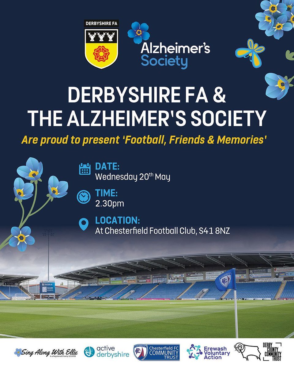 spireitestrust's tweet photo. Join us for a special community event at the SMH group Stadium as we come together to support those affected by Alzheimer’s and Dementia 💙 

Read more here ⬇️ 
https://t.co/eUCiBxz7Ue https://t.co/Xmd4Vw4D0F