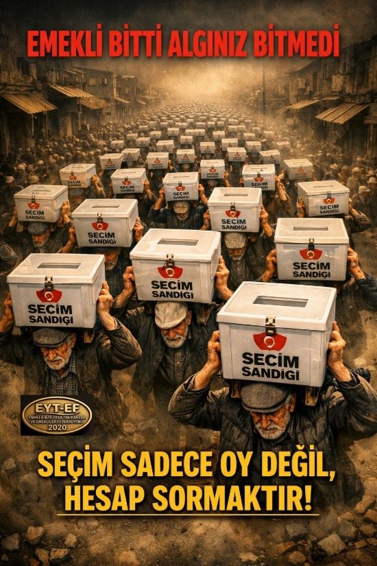 Herkese verilen Emekliye niye verilmiyor? 
Emekliye verilmeyen Herkese niye veriliyor‼️‼️‼️
<a href="/Akparti/">AK Parti</a> <a href="/MHP_Bilgi/">MHP</a>
<a href="/RTErdogan/">Recep Tayyip Erdoğan</a> <a href="/dbdevletbahceli/">Devlet Bahçeli</a>
<a href="/avabdullahguler/">Abdullah Güler</a> <a href="/_cevdetyilmaz/">Cevdet Yılmaz</a>
<a href="/isikhanvedat/">Prof. Dr. Vedat Işıkhan</a> <a href="/eczozgurozel/">Özgür Özel</a>
#5000KısmiKördüğüm
#EmekliBittiAlgınızBitmedi