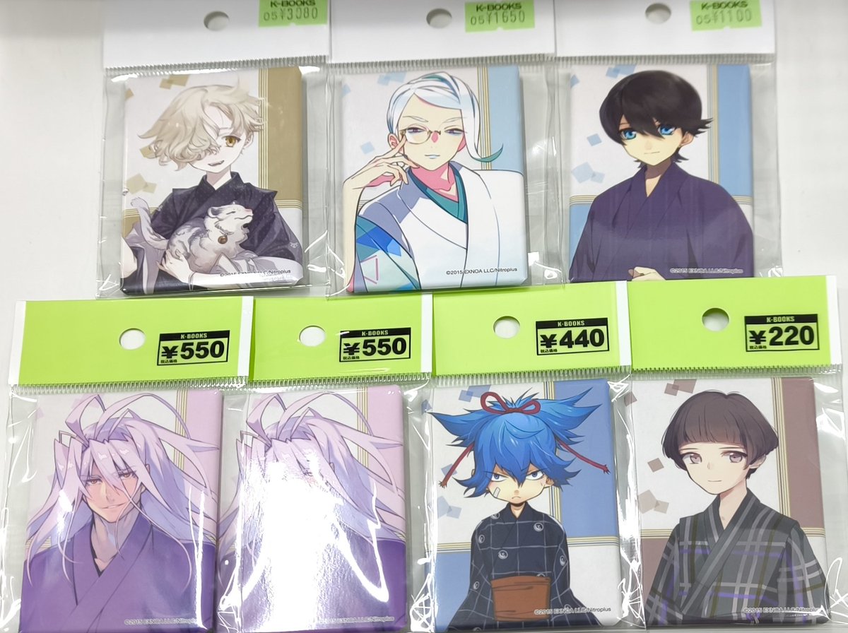 入荷情報】 刀剣乱舞 とうらぶ スクエア缶バッジコレクション 軽装 五