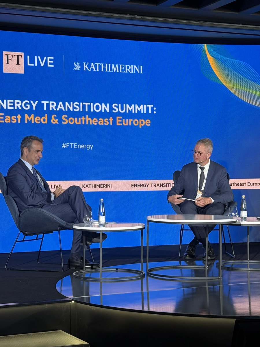 Elbarbie's tweet photo. No concern of jet fuel shortages in Greece at the start of the tourist season said @kmitsotakis to @hallbenjamin #FTenergy https://t.co/wVmSG43udQ