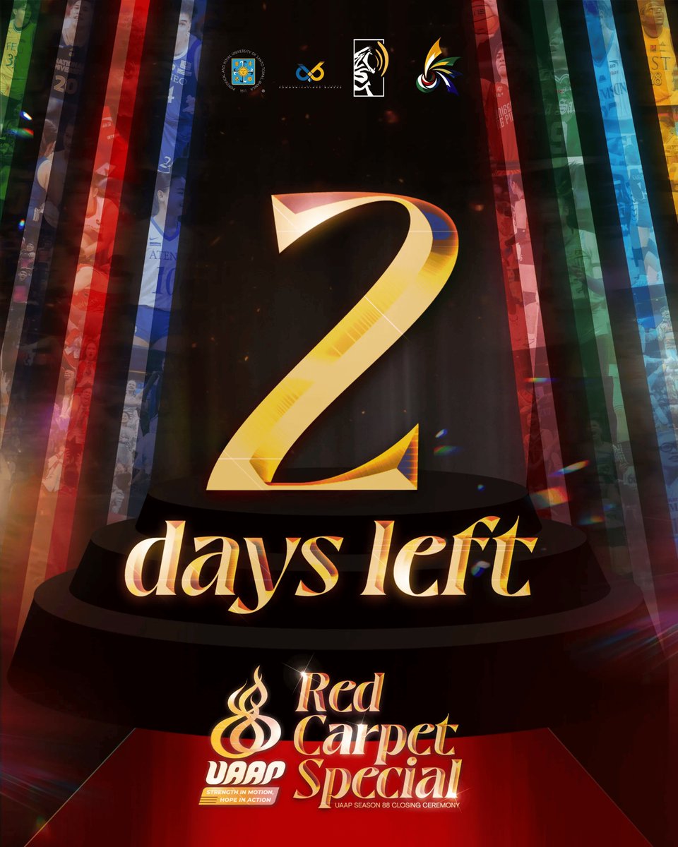 ustigertv's tweet photo. TWO DAYS BEFORE THE FINAL CURTAIN FALLS ✨

In 2 days, the league’s brightest names deserve one final walk beneath the flash of the spotlight. Before the curtain officially falls on the season, the UAAP’s biggest stars take center stage one last time. ❤️📸 https://t.co/xrZZLgRArT