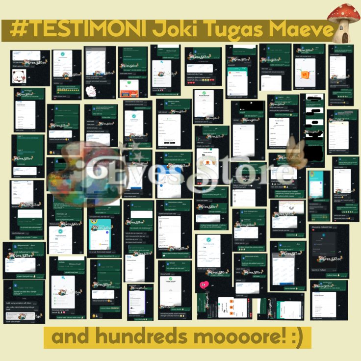 joki tugas maeve ✮ | LANGSUNG WA tweet media