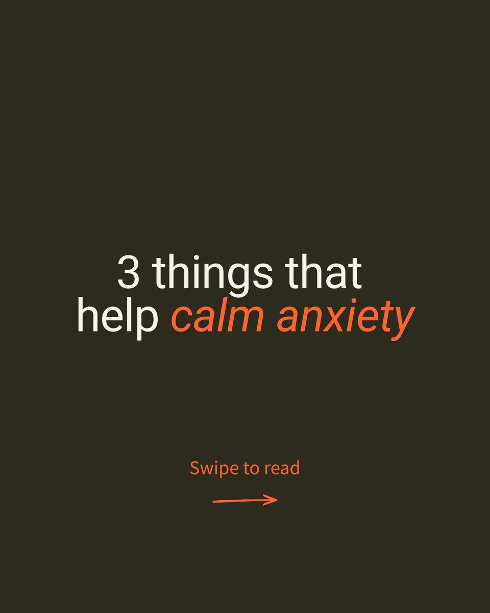 stateofmindsprt's tweet photo. 3 things that help calm anxiety 🌿🧠

Swipe through for #practical, #supportive tips to help you feel more grounded and at ease.

Looking after your #mentalfitness is just as important as caring for your physical health, and small daily habits can make a meaningful difference.🌱 https://t.co/slHfVXfVio