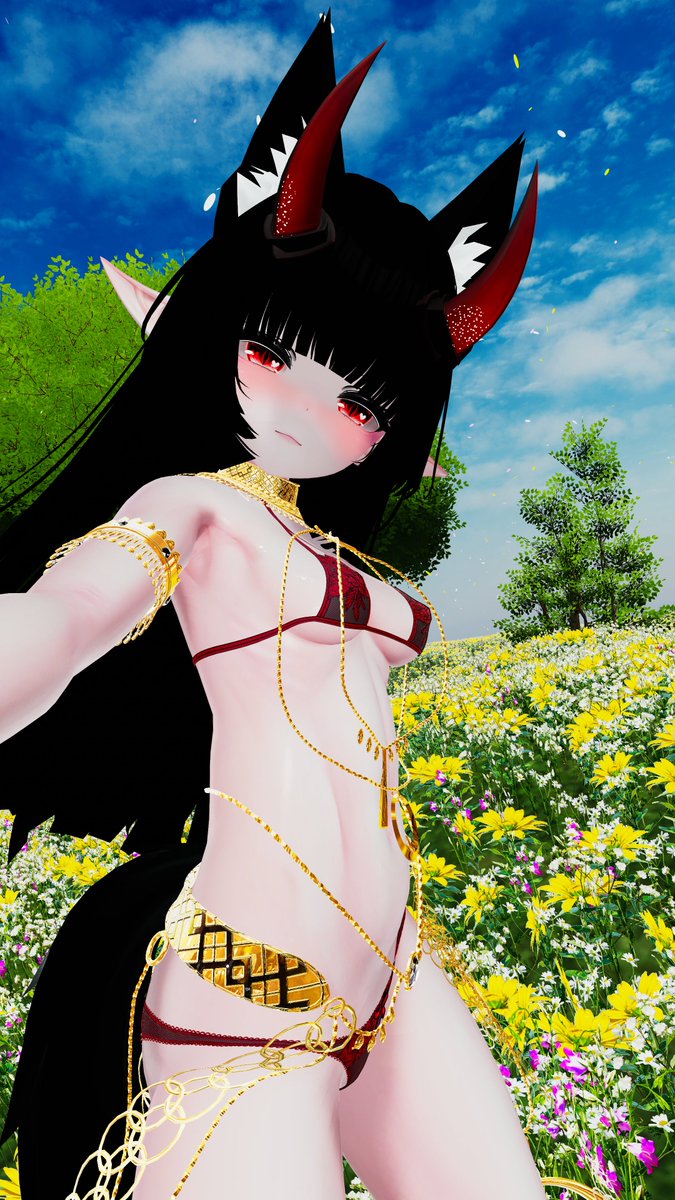 CatSlaederVR's tweet photo. Touch the grass~🌼 https://t.co/K0DNJBMaQP