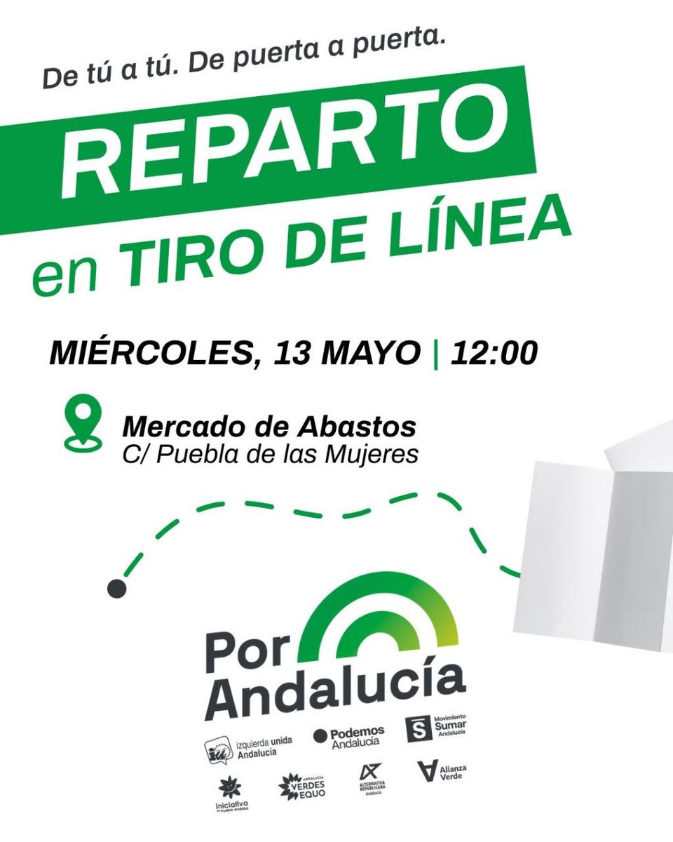 iu_sur's tweet photo. Hoy toca llevar a nuestros vecinos del tiro de línea nuestras propuestas. 

Al comercio local, al nuestro!

VOTA POR ANDALUCÍA! https://t.co/Gqjxh6vU7T