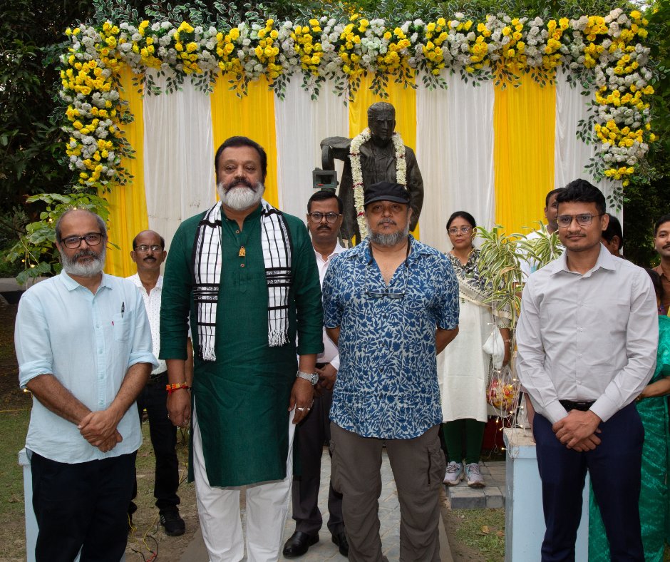 srfti_official's tweet photo. ✨ On the occasion of the 14th Convocation of Satyajit Ray Film and Television Institute, Shri Suresh Gopi, Hon’ble Minister of State for Tourism and Petroleum & Natural Gas, Government of India, and President of the SRFTI Society, visited the campus and inaugurated the SRFTI Incubation Centre established under the aegis of the Ministry of Information and Broadcasting.

⚡ The Incubation Centre has been set up to support and nurture startups in the media, entertainment, and creative sectors, strengthening innovation and entrepreneurship within the audio-visual ecosystem.

🎉 During his visit, the Honourable Minister also paid floral tribute to the statue of Satyajit Ray, honouring the legendary filmmaker’s enduring legacy and contribution to Indian cinema.

💫 The occasion marked an important turning point for SRFTI as it continues to expand its role in film, television, digital media education, and creative industry development.

@MIB_India @EduMinOfIndia @PIB_India @CBC_MIB @nfdcindia @FTIIOfficial @FTIIitanagar @IIMC_India @DDNational @DDNewslive @AkashvaniAIR @TheSureshGopi

#SRFTI #SureshGopi #Incubation #SRFTIincubation #IncubationCentre #Startups #StartupIncubation #StartupSupport #FilmEducation #GlobalPartnerships #IndustryPartnerships