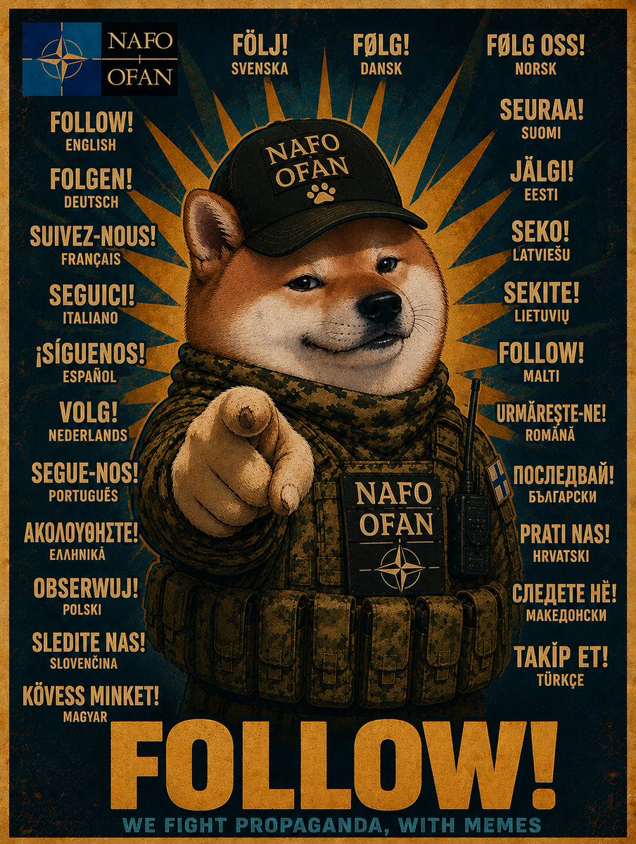 HotsnowFella's tweet photo. Quality fellas here 👇
@osugiosu120041
@ShyGirlBlushing
@Hattrick_NAFO
@Karellidi
@Martin_Runs
@Lance_0259
@angel_projectK
@KonstantinTeam
@RMStawychny
@mouw5284
@MavisisSweet
@StaffSargeD
#NAFO #FellaFriday https://t.co/fr42LgrFVU