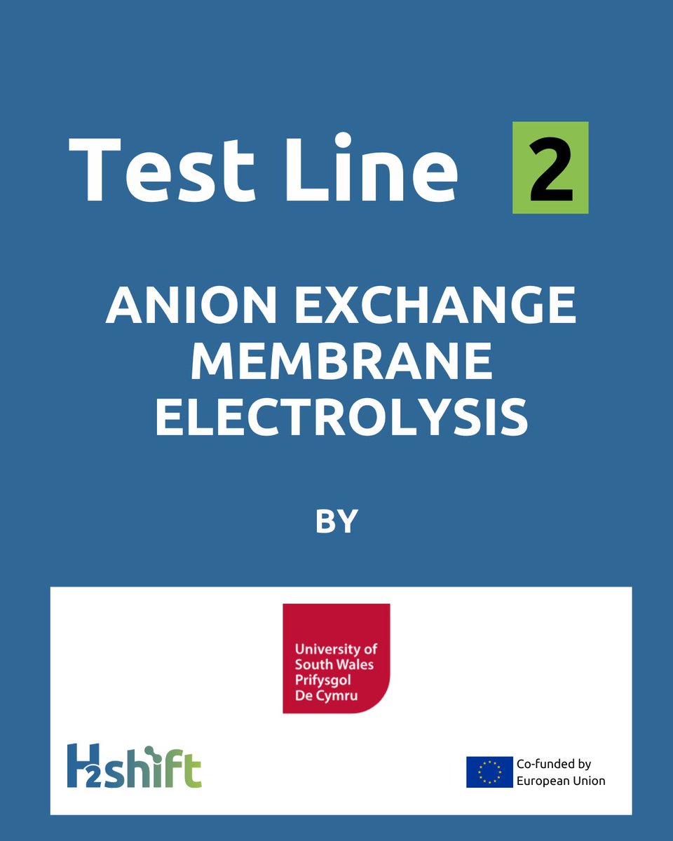 H2shift's tweet photo. 🔬 Focus on #H2SHIFT Test Line #2! 
🚀 Led by @SouthWalesUni, we specialize in Anion Exchange Membrane (AEM) Electrolysis. 🧪
✅ 100kW long-term testing 
✅ Material stability &amp; water management 
✅ Safety &amp; scaling analysis
1st Call closed, but the 2nd one is coming soon! 🌍 https://t.co/agswLguBJn