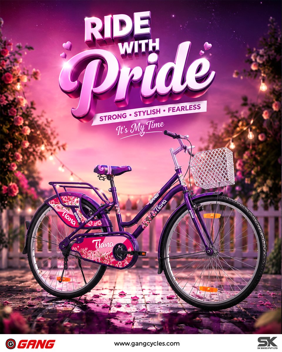 CyclesGang's tweet photo. Strong. Stylish. Fearless. The Gang Tiana is built for the bold. Your ride, your pride, your time. 🚀
.

.
#GangCycles #RideWithPride #GangTiana #CyclingLife #StrongStylishFearless #GirlsWhoRide #BicycleLove https://t.co/Tfzx3RQ5kN