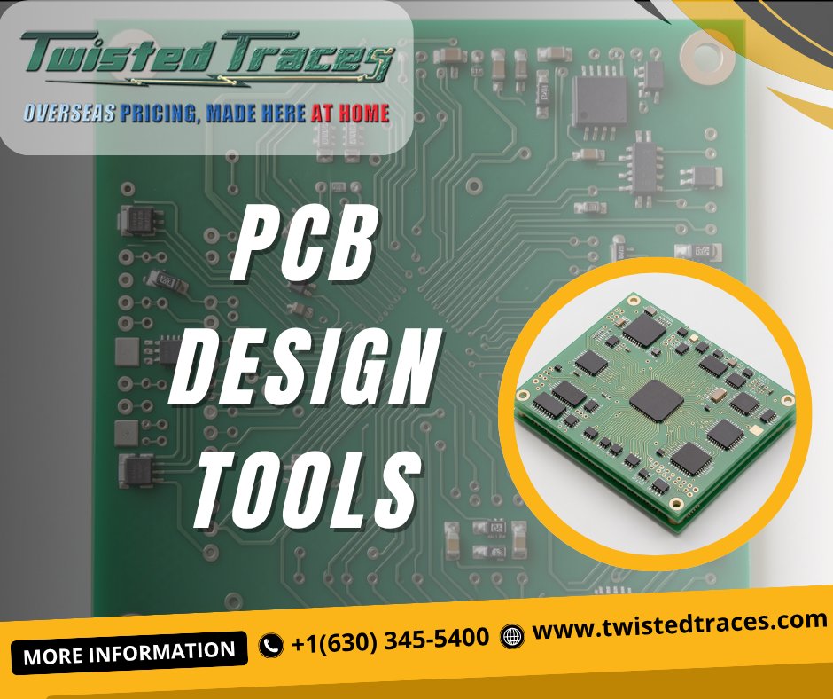 twistedtraces's tweet photo. PCB Design Tools
CAD software, Gerber and Excellon files, stencils, and soldering tools support PCB design and manufacturing. These tools help define layouts, drilling, solder paste application, and component assembly.
Read more: https://t.co/LL6fDVVH5o 
#PCB #Engineering #PCBA https://t.co/SsEmQ5FXF7