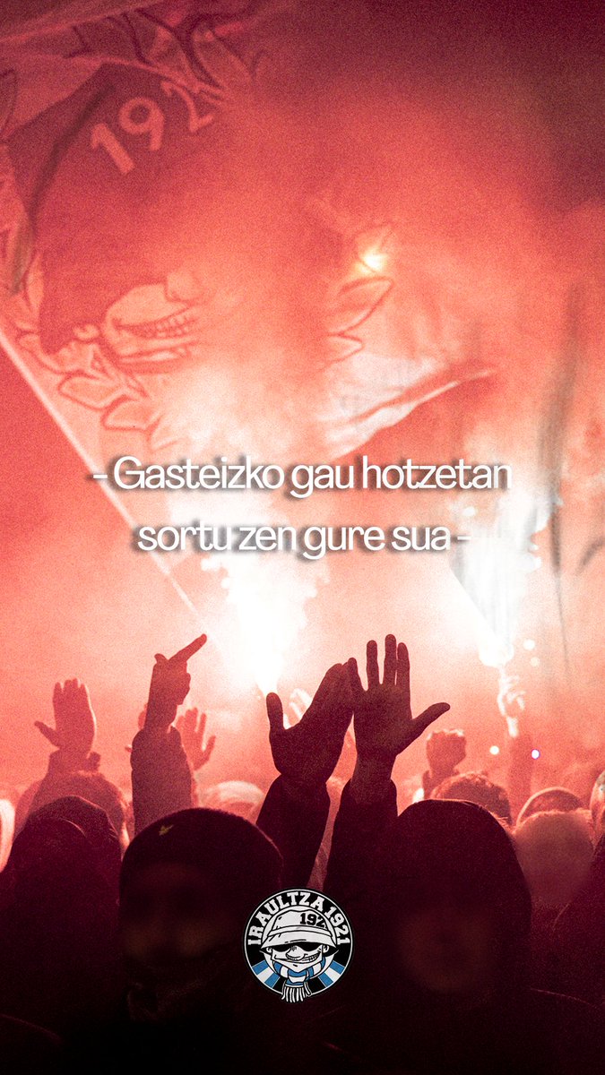 Iraultza1921's tweet photo. PARTIDU EGUNA 🏴󠁧󠁢󠁳󠁣󠁴󠁿

- Gasteizko gau hotzetan sortu zen gure sua - https://t.co/cZ3nKXFl3l