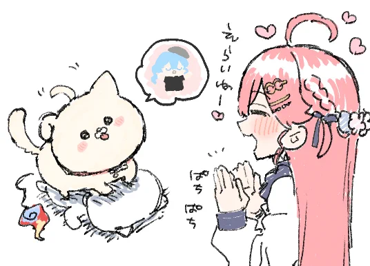 @mikochisub いぬち過去絵🙏🐶 