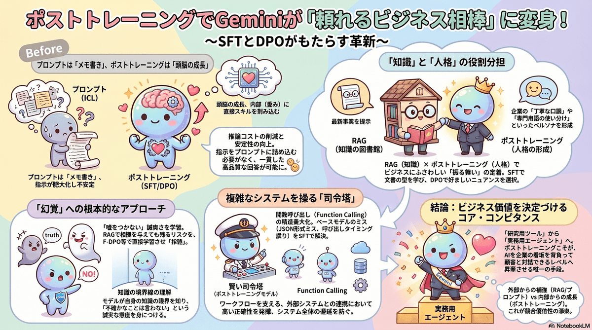 SCSK_Cloud's tweet photo. ✒️エンジニアブログ🖋️

ポストトレーニングでGeminiが「頼れるビジネス相棒」に変身？🤖✨

🔎記事をチェック👇
https://t.co/cbHEQegIRK

#Gemini #GoogleCloud #SCSK #TechHarmony https://t.co/8PCIwWYjBY