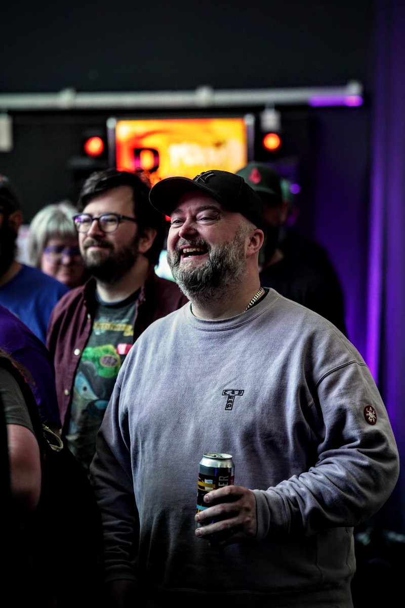BaseArcade's tweet photo. Still buzzing from our 3rd anniversary! 🕹️✨

​Huge thanks to the legend Walter Day &amp; congrats to our 2026 Arcade Classics Champ, James 🏆 and thank you all for the support!

​Spot yourself in these shots by OneNoiseMedia?📸👇

​#WalterDay #ArcadeClassics #RetroGaming #Belfast https://t.co/DBTt5Joxsp