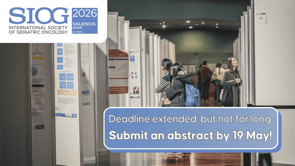 International Society of Geriatric Oncology (SIOG) tweet media