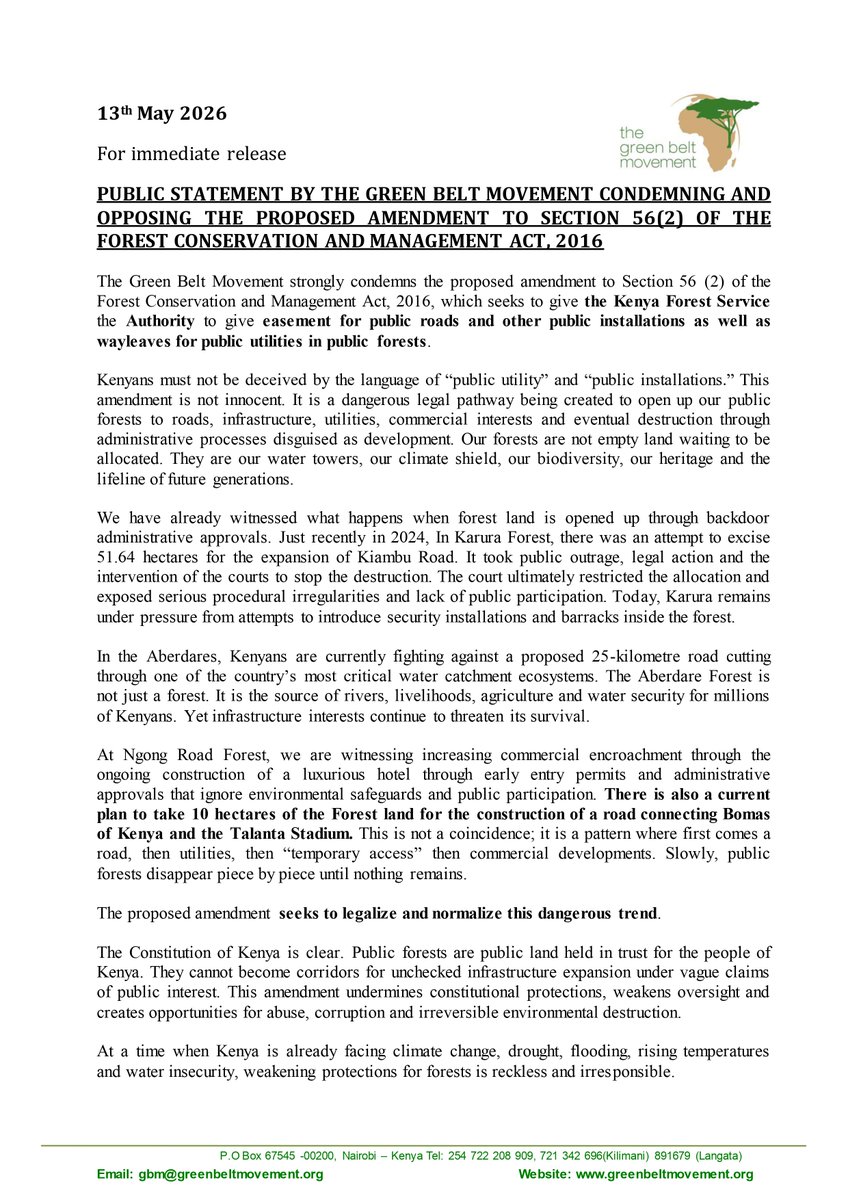 Green Belt Movement tweet media